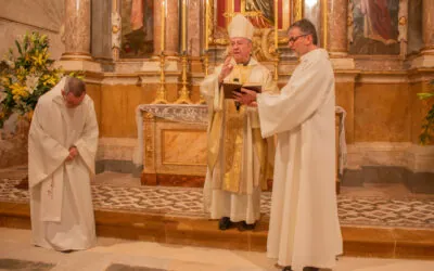 Bendición de la capilla del Sagrado Corazón después de las obras de rehabilitación y restauración